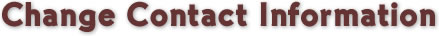 Change Contact Information